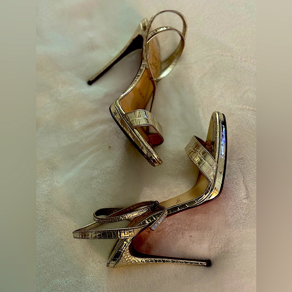 Christian Louboutin Loubi Queen Sandals